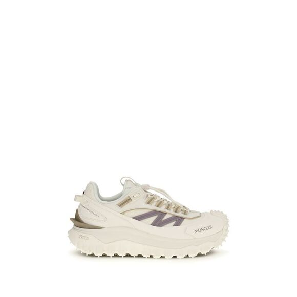 Moncler White Calf Leather Bos Taurus Athletic Women's Sneakers
